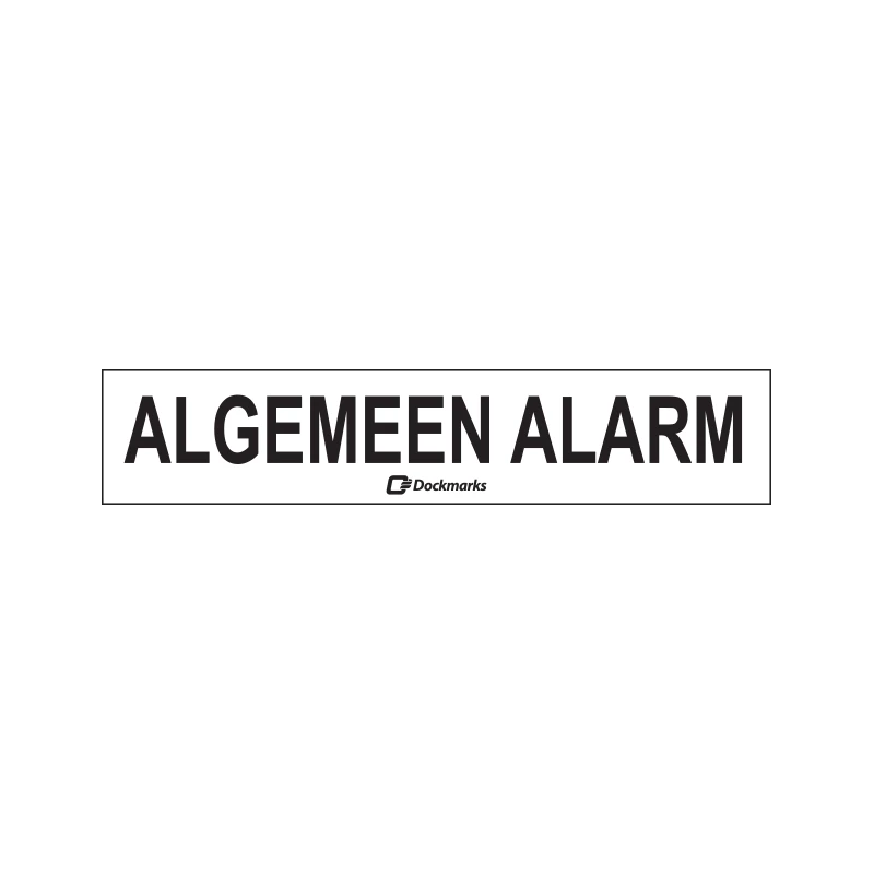 Sticker Algemeen alarm 100x20mm